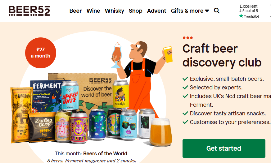 beer bottle or subscription cancellation themed
